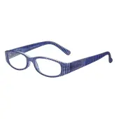 ICU Eyewear Wink Monterey Women's Reading Glasses, Blue Stripe, +1.75