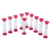 Learning Advantage™ 1-Minute Sand Timers, Red, Case Of 30