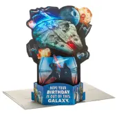 Hallmark Paper Wonder Card, 9-1/2"" x 6-9/16"", Millennium Falcon