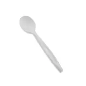 StalkMarket Compostable Heavyweight Spoons, 6 1/2"", White, 50 Spoons Per Box, Case Of 20 Boxes