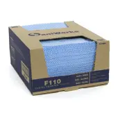Hospeco SaniWorks® Choice Counter Towels, 12"" x 21"", Blue/White, Pack Of 200 Towels