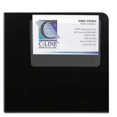C-Line® Top-Loading Business Card Holders, 2"" x 3 1/2"", Clear, Pack Of 10