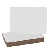 Flipside Non-Magnetic Unframed Dry-Erase Whiteboards, 9 1/2"" x 12"", White, Pack Of 12