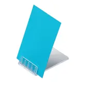 Deflecto® Angled Table-Top Sign Holder, 2 3/8""D x 1 9/16""W x1/2""H, Clear, Pack of 10