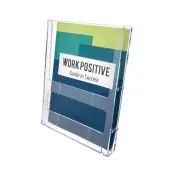 Deflecto® Lit Loc® Interlocking Magazine Size Literature Display, 11 1/4""H x 9""W x 1 1/4""D, Clear