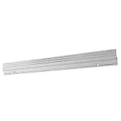 Deflecto® Lit Loc® Mounting Bar, 16 1/2""W x 3/8""D x 1 3/4""H, Silver