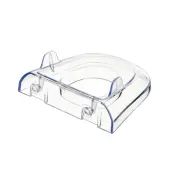 Deflecto® Lit Loc® Base/Wall Support, 4""W x 3 5/8""D x 1 3/8""H, Clear