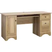 Sauder® Select 60""W Double-Pedestal Computer Desk, Timber Oak