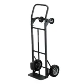 Safco® Tuff Truck™ Convertible Hand Truck, 400-500 Lb. Capacity, 8"" Wheel, Black