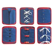 Children's Factory Manual Dexterity Boards, 9 1/2"" x 11 1/2"", Assorted Colors, Grades Pre-K - 2, Pack Of 6