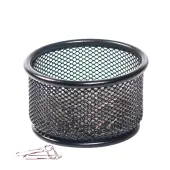 Office Depot® Brand Mesh Paper Clip Holder, Black
