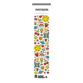 Pipsticks Decorative Stickers, 2"" x 8"", Happy-Go-Lucky