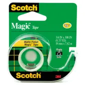 Scotch® Magic™ Tape In Dispenser, 3/4"" x 300"", Clear