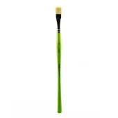 Liquitex Free-Style Detail Paint Brush, Synthetic, Size 10, Bright Bristle, Green