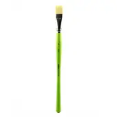 Liquitex Free-Style Detail Paint Brush, Size 12, Synthetic, Bright Bristle, Green