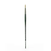 Winsor & Newton Winton Hog Paint Brush, Size 6, Round Bristle, Hog Hair, Green