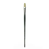Winsor & Newton Winton Hog Paint Brush, Size 8, Filbert Bristle, Hog Hair, Green