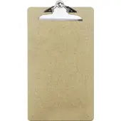 OIC® 100% Recycled Hardboard Clipboard, Legal Size, 9"" x 15 1/2"", Brown