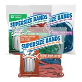 Alliance Rubber SuperSize Bands™, 17"" x 1/4"", Blue, Bag Of 12