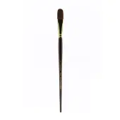 Winsor & Newton Galeria Long-Handle Paint Brush, Size 18, Filbert Bristle, Polyester, Burgundy