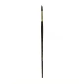 Winsor & Newton Galeria Long-Handle Paint Brush, Size 12, Round Bristle, Polyester, Burgundy