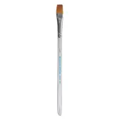 Winsor & Newton Series 995 Aquarelle Golden Nylon Paint Brush, 1/2"", Flat Wash Bristle, Nylon, Clear