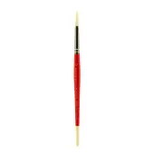 Winsor & Newton University Series Short-Handle Paint Brush, Size 10, Round Bristle, Red