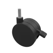 Marco Group Apex Series Locking Dual-Wheel Casters, 3"", K Stems, Black, Pack Of 2