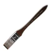 Winsor & Newton Monarch Paint Brush, Short Handle, 1"", Glazing/Varnishing Bristle, Synthetic, Brown