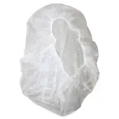Genuine Joe Nonwoven Bouffant Cap - Recommended for: Hospital, Laboratory - 21"" Stretched Diameter - Polypropylene - White - 1000 / Carton