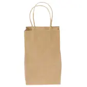 Duro Bag Novolex™ Paper Shopping Bags, 8 3/8""H x 5 1/4""W x 3 1/4""D, Kraft, Carton Of 250