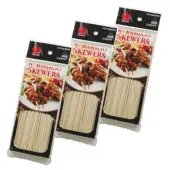 Primeware Bamboo Skewers, 6"", Natural, Carton Of 1,500