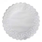 Round Lace Doilies, 8"", Carton Of 500