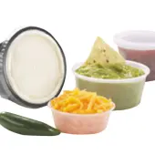 Plastic Food Portion Cups, 3.25 Oz, Clear, Tube Of 250