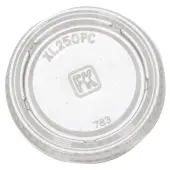 Plast Techs Plastic Lids For PC150 And PC200 1.5 Oz Squat Food Portion Cups, Clear, Tube Of 125