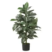 Nearly Natural 3'H Zebra Silk Plant With Planter