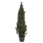 Nearly Natural 5' Silk Mini Cedar Pine Tree With Pot