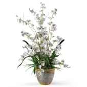 Nearly Natural 26"" Dancing Lady Orchid With Vase