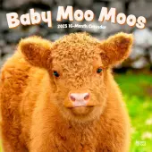 2025 BrownTrout Baby Moo Moos Monthly Plastic-Free Square Wall Calendar, 12"" x 12"", Domesticated Animals, January to December 2025, 9781975476588