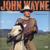 2025 BrownTrout John Wayne in the Movies Monthly Square Wall Calendar, 12"" x 12"", Television and Film, Jan to Dec 2025, 9781975479817