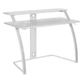 Office Star Code 30 Battlestation 48""W Gaming Desk, White/Carbon