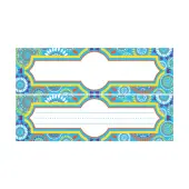 Barker Creek Double-Sided Desk Tags/Bulletin Board Signs, 3 1/2"" x 12"", Moroccan, Pre-K To 6th Grade, Pack Of 36