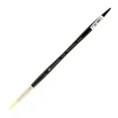 Winsor & Newton Artists' Oil Paint Brush, Size 7, Round Bristle, Hog Hair, Black