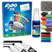 EXPO® Low-Odor Dry-Erase Kit, Assorted Colors