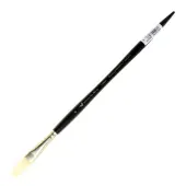 Winsor & Newton Artists' Oil Paint Brush, Size 8, Filbert Bristle, Hog Hair, Black