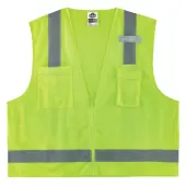Ergodyne GloWear® Surveyor's Mesh Hi-Vis Class 2 Safety Vest, 3X, Lime