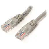 StarTech.com 15 ft Gray Molded Cat5e UTP Patch Cable - Make Fast Ethernet network connections using this high quality Cat5e Cable, with Powe