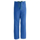 Medline ComfortEase™ Unisex Tall Non-Reversible Drawstring Cargo Scrub Pants, Large, Royal Blue