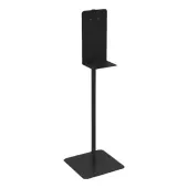 Built Sanitizer Floor Stand, 48"" x 14"" x 14"", Black