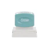 Custom ECO-GREEN Xstamper® Pre-Inked Notary Stamp, N11, 63% Recycled, 11/16"" x 1 1-5/16"" Impression